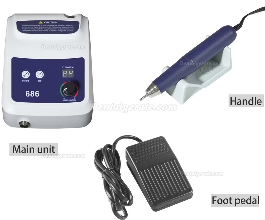 AI-TE&reg; AT-CM-41 b&uuml;rstenloser mikromotor zahntechnik mit AT-A9-handst&uuml;ck, 50.000 U/min